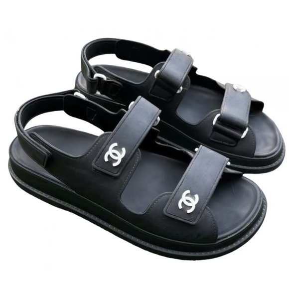 CHANEL Shoes - Chanel Rubber Dad Sandals
